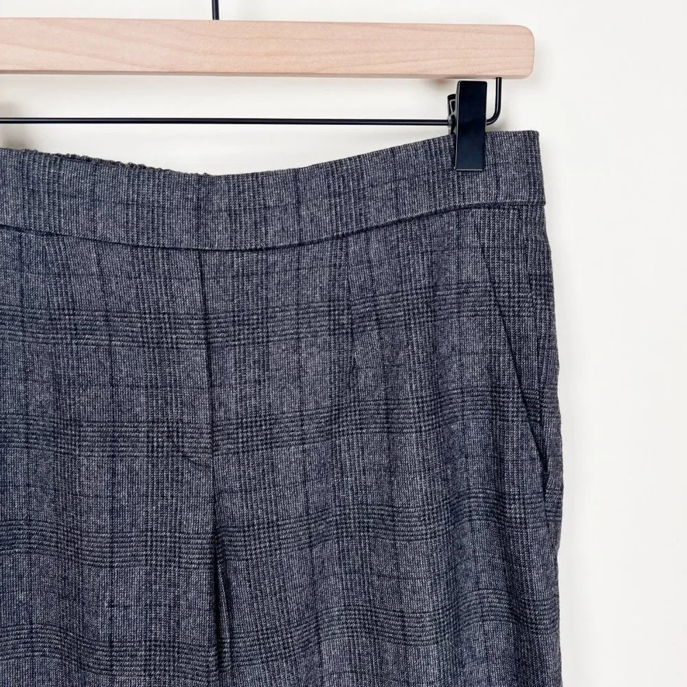 Aritzia Babaton Conan Cashmere Wool Stretch Dress Pant Crop Trousers Plaid Check - Picture 7 of 16